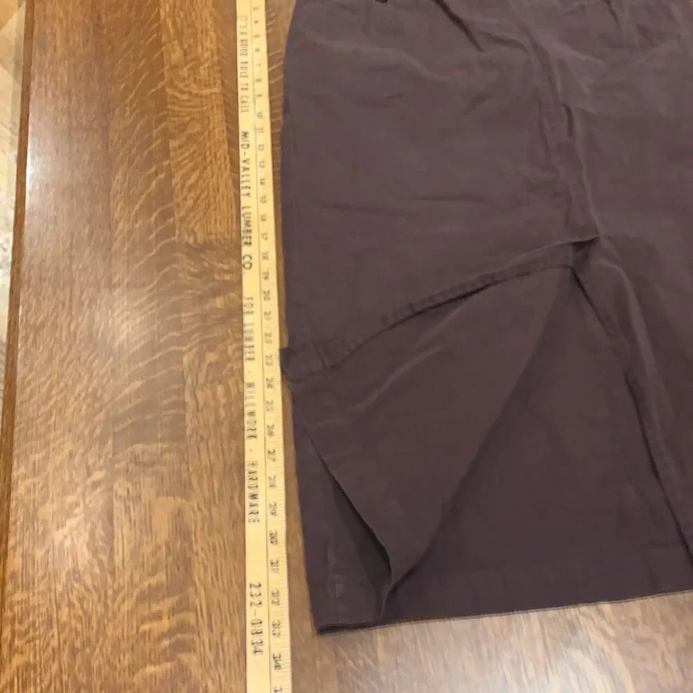 Vintage White Stag Brown‎ Khaki Maxi Skirt Size 16